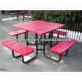 Garden metal dining picnic table manufacturer